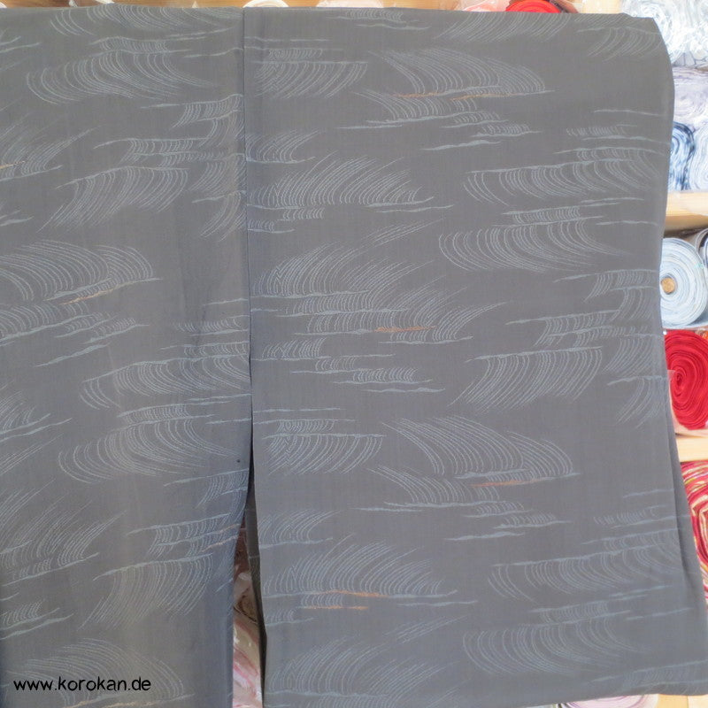 Wellenmuster Hitoe Komon mit feinem Omeshi Jacquard