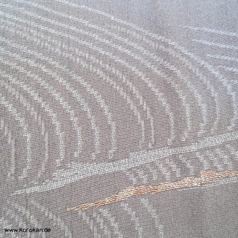 Wellenmuster Hitoe Komon mit feinem Omeshi Jacquard