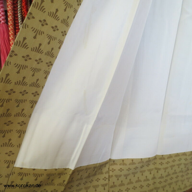sandfarbener Juban Kimono, Seide