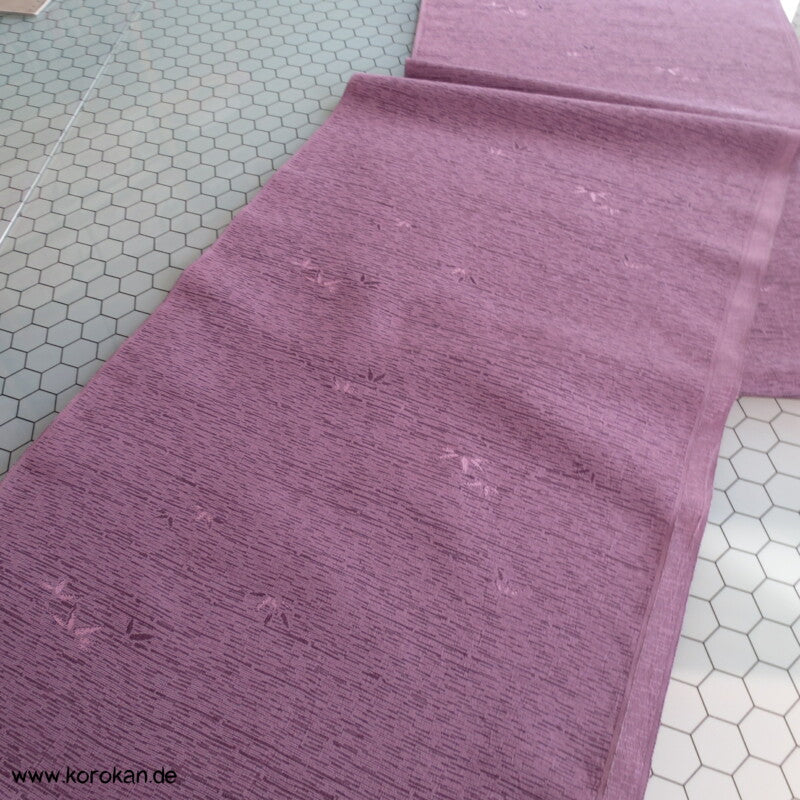 Bambusblätter Seide / Wolle Kimono Jacquard Stoffrolle