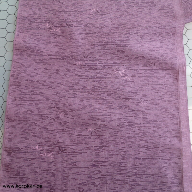Bambusblätter Seide / Wolle Kimono Jacquard Stoffrolle