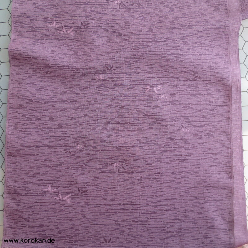 Bambusblätter Seide / Wolle Kimono Jacquard Stoffrolle