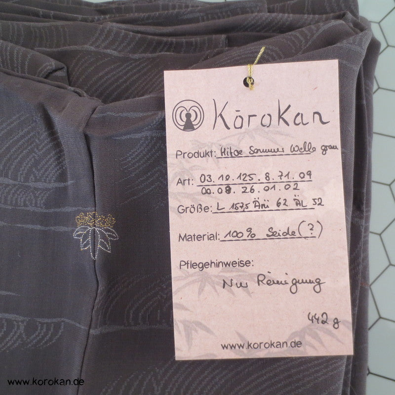 Wellenmuster Hitoe Komon mit feinem Omeshi Jacquard