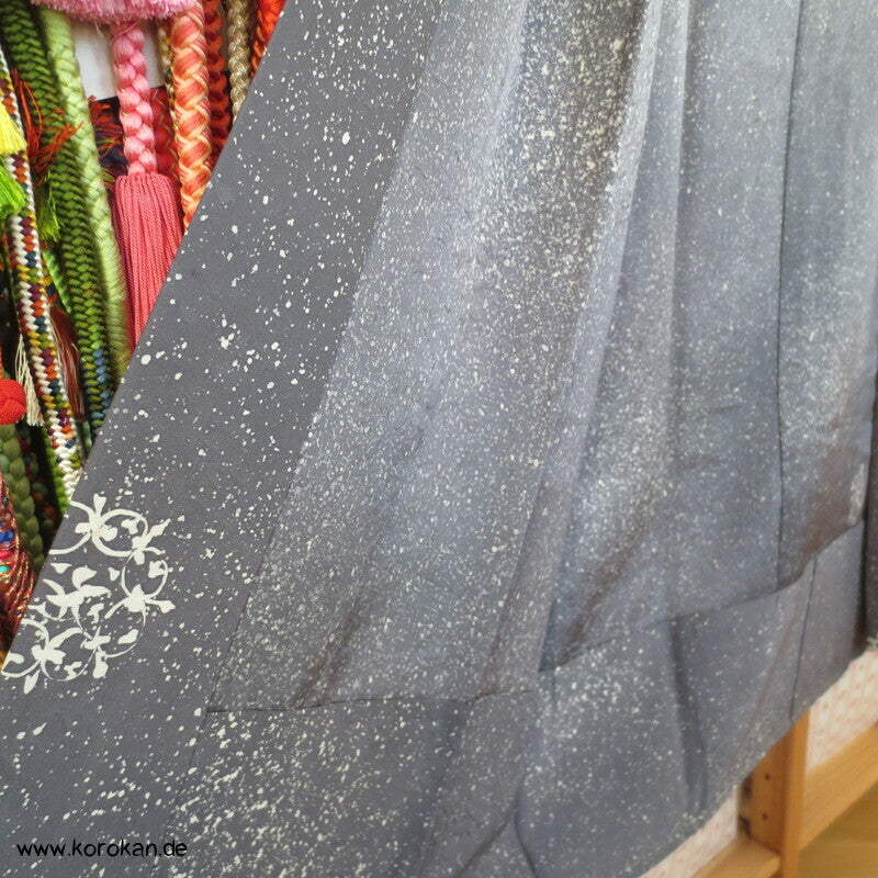 Schneegestöber homemade Juban Seidencrepe Männer Kimono