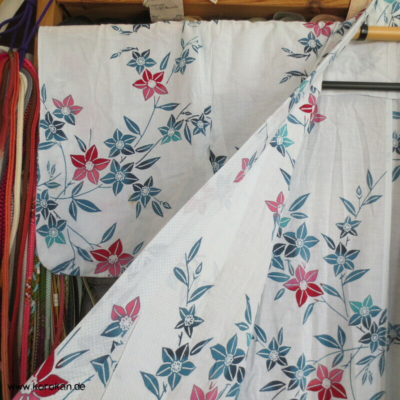 heller Blumen Yukata Baumwoll Kimono