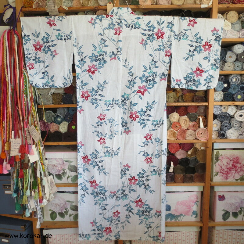 heller Blumen Yukata Baumwoll Kimono