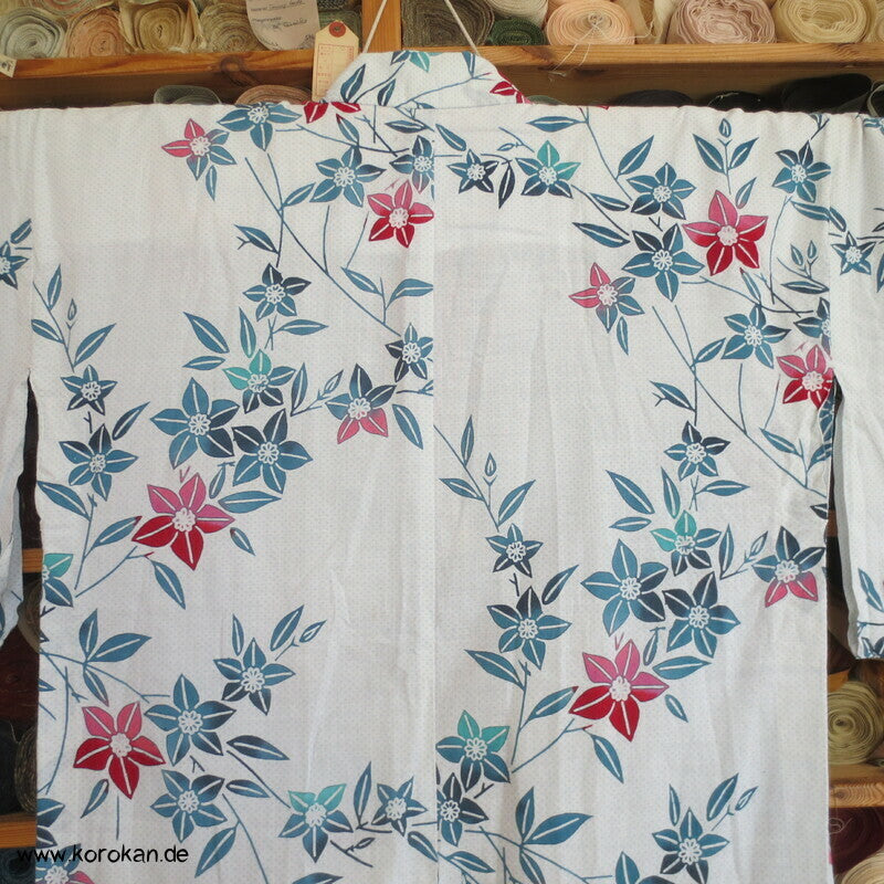 heller Blumen Yukata Baumwoll Kimono