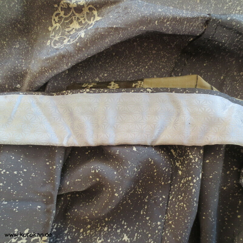 Schneegestöber homemade Juban Seidencrepe Männer Kimono