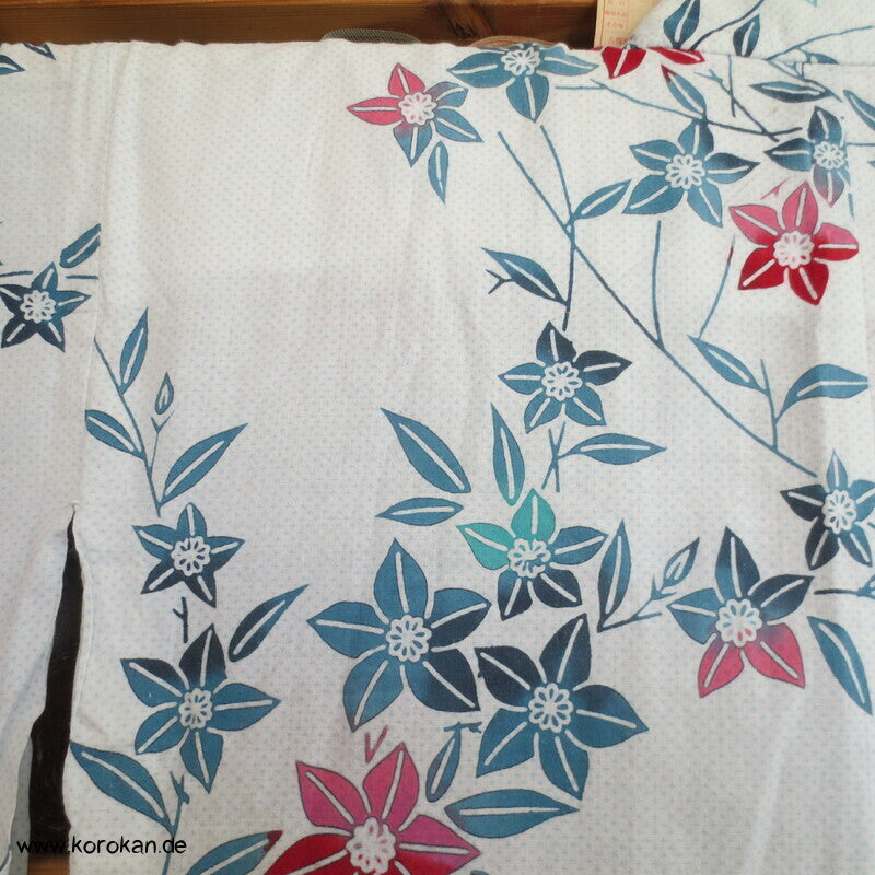 heller Blumen Yukata Baumwoll Kimono