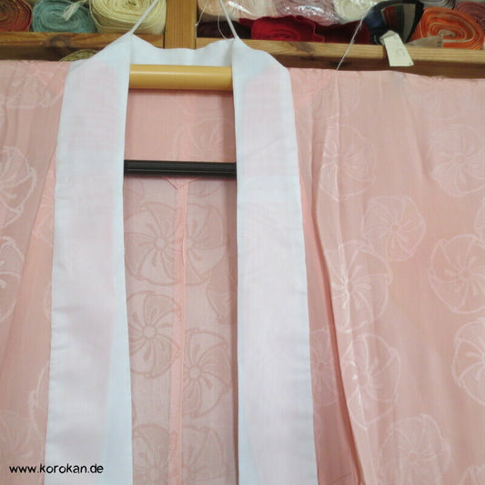 Juban Hitoe ungefütterter Seidendamast Unterkimono, Ume Windräder