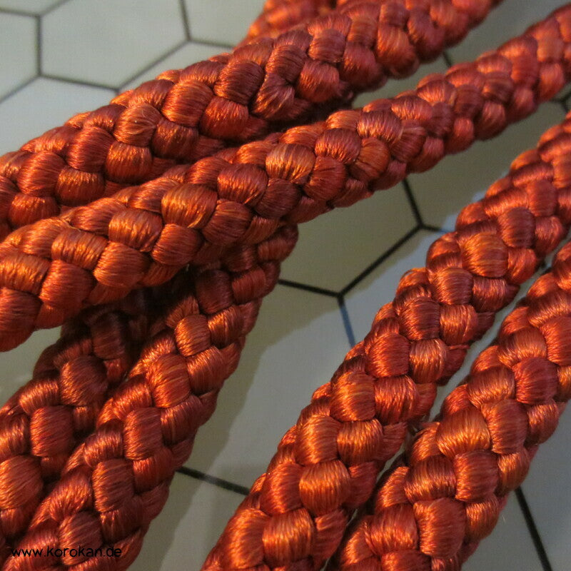 meliert kupfer - rot Kordel Obijime, Seide