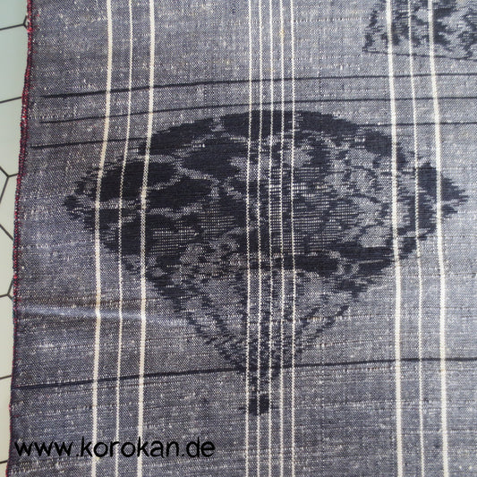 Fächer Kasuri Tsumugi Kimono Seide