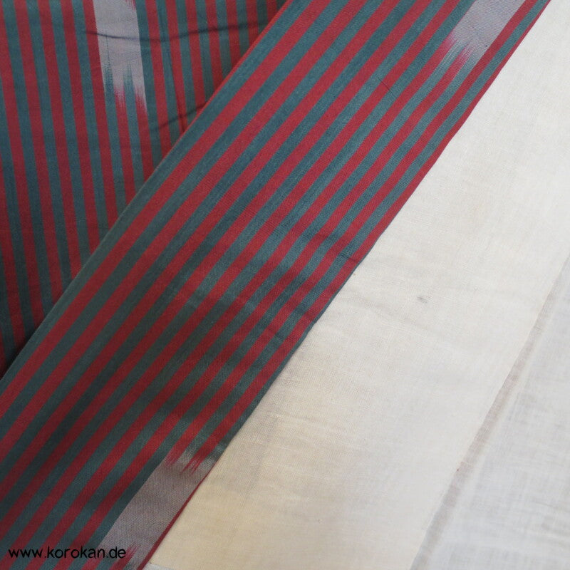 Ikat Streifen grün - rot Meisen Kimono