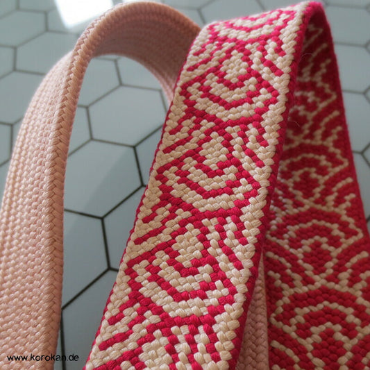 Segaiha Muster antiker Obijime, Seide