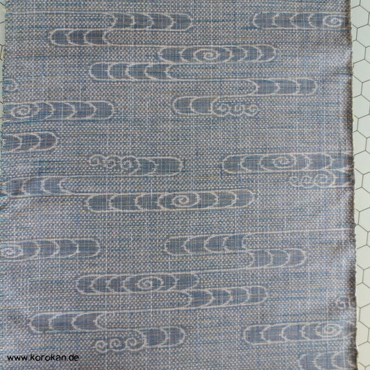 Egasumi Nebel Tsumugi Kimono Seidenjacquard