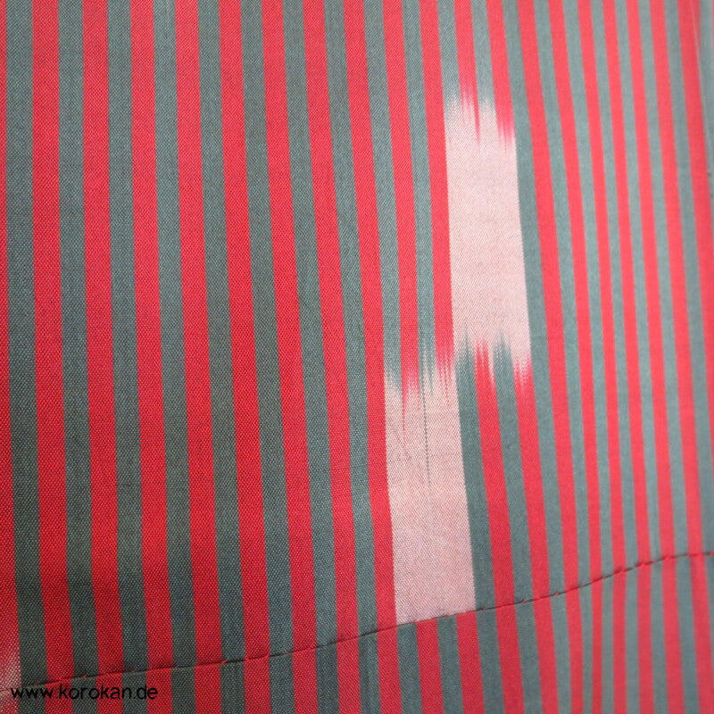 Ikat Streifen grün - rot Meisen Kimono