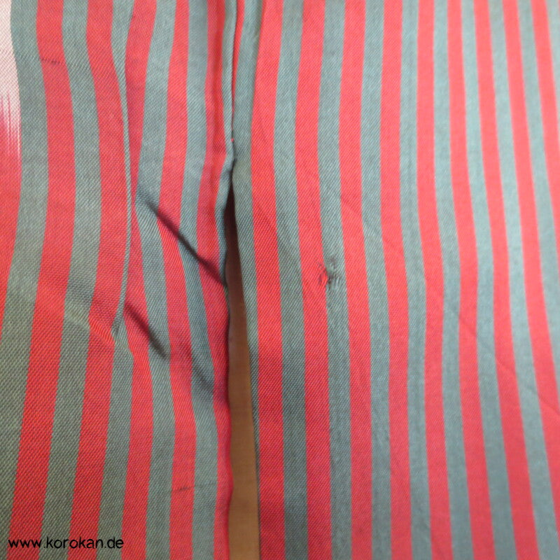 Ikat Streifen grün - rot Meisen Kimono
