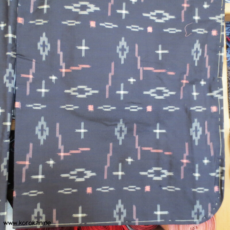 geometrischer Meisen Seiden Kimono