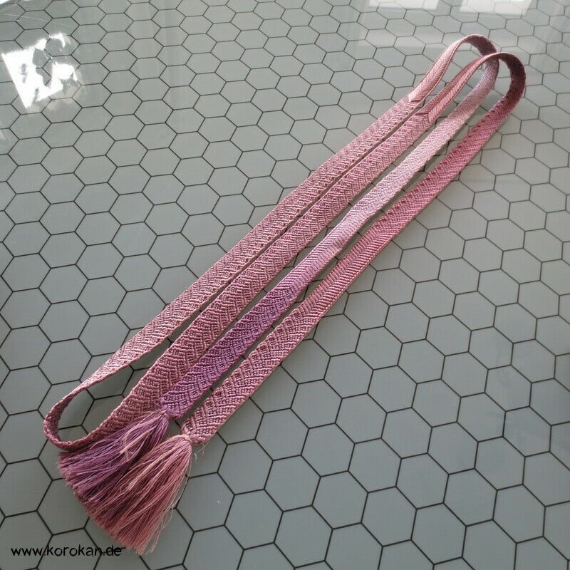 flieder mauve Vintage Obijime, Seide
