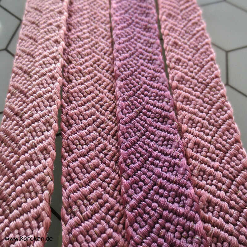 flieder mauve Vintage Obijime, Seide