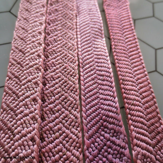 flieder mauve Vintage Obijime, Seide