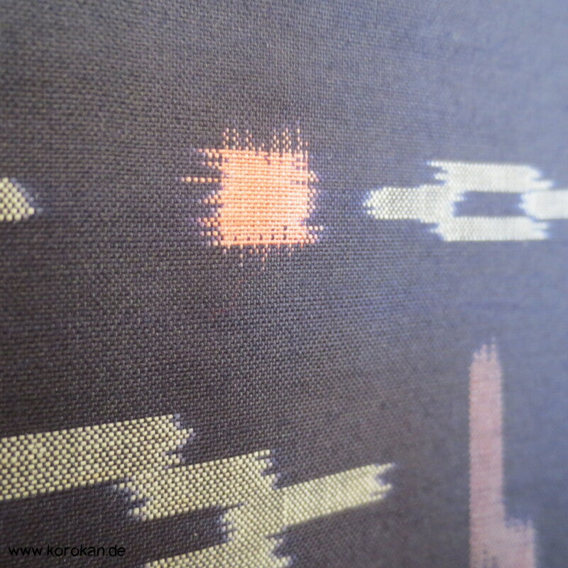 geometrischer Meisen Seiden Kimono