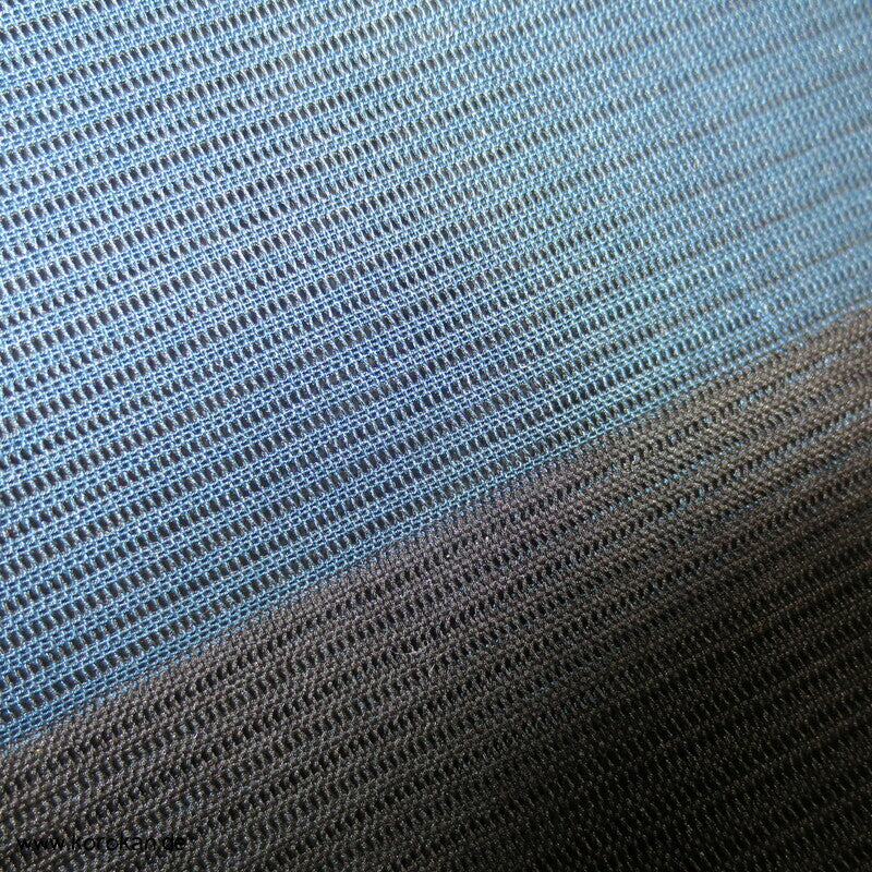 schwarz petrol Rho Haori Kimono Jacke, mit Himo