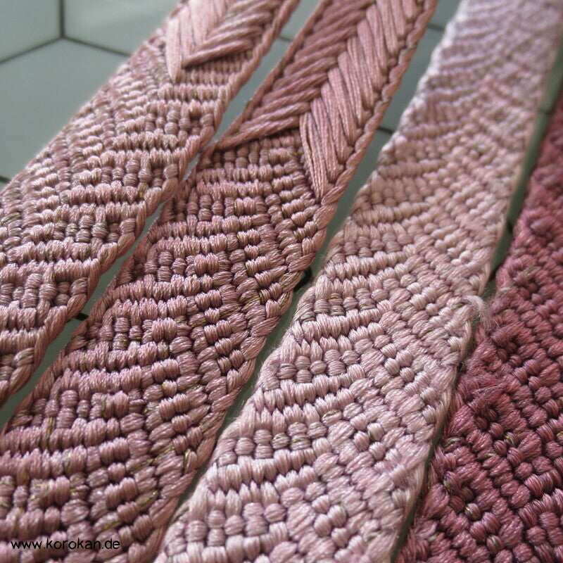 flieder mauve Vintage Obijime, Seide