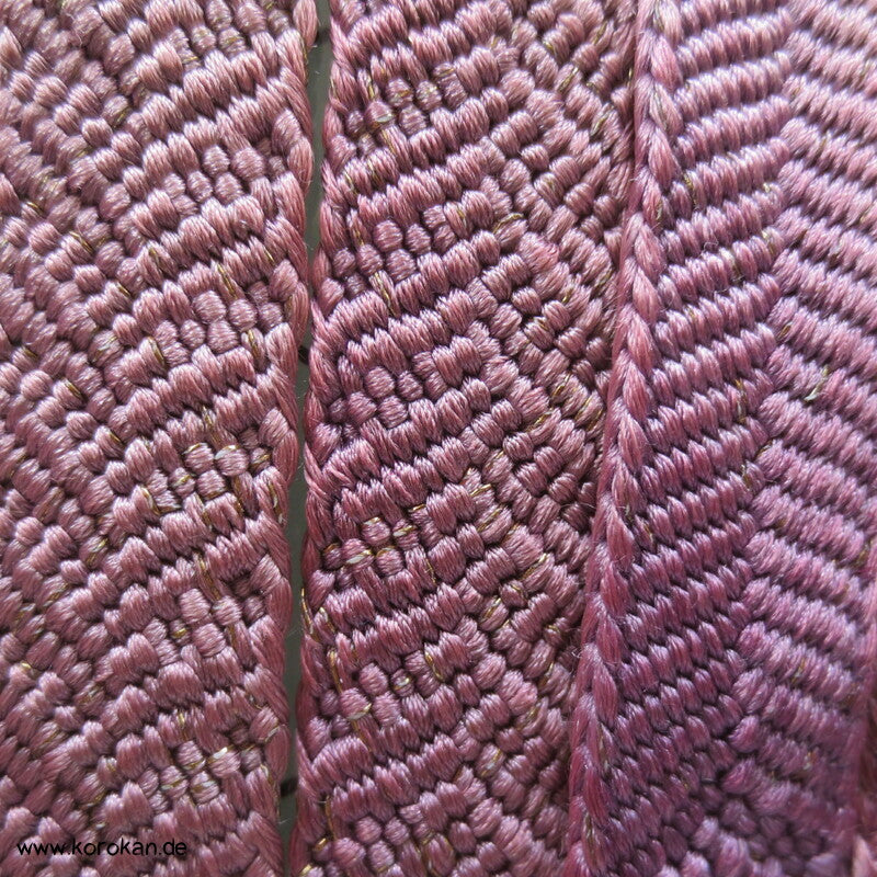 flieder mauve Vintage Obijime, Seide