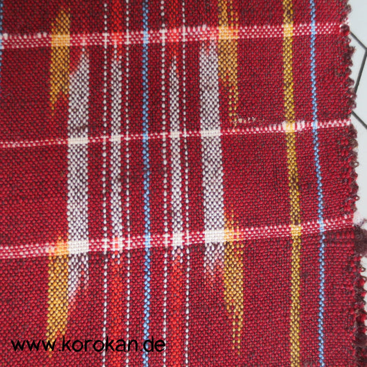 Karo Kasuri Woll Kimono Stoff