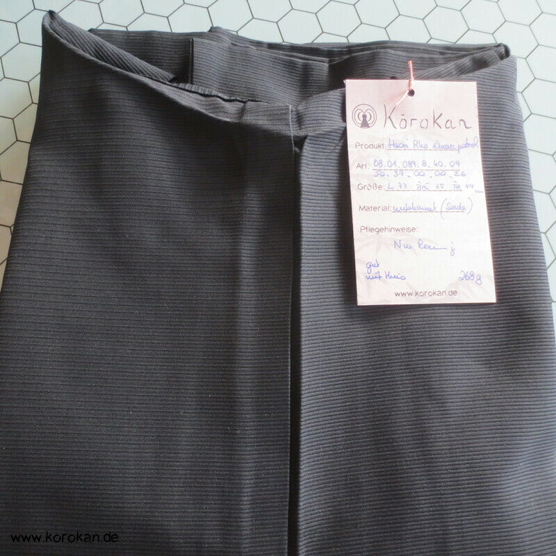 schwarz petrol Rho Haori Kimono Jacke, mit Himo