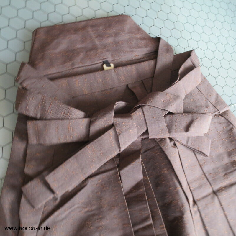 mittelbraune Fushi Tsumugi Hakama - Andon - Rock - Typ