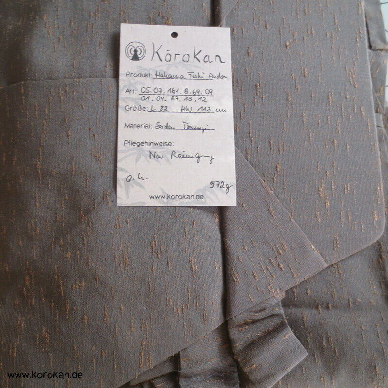 mittelbraune Fushi Tsumugi Hakama - Andon - Rock - Typ