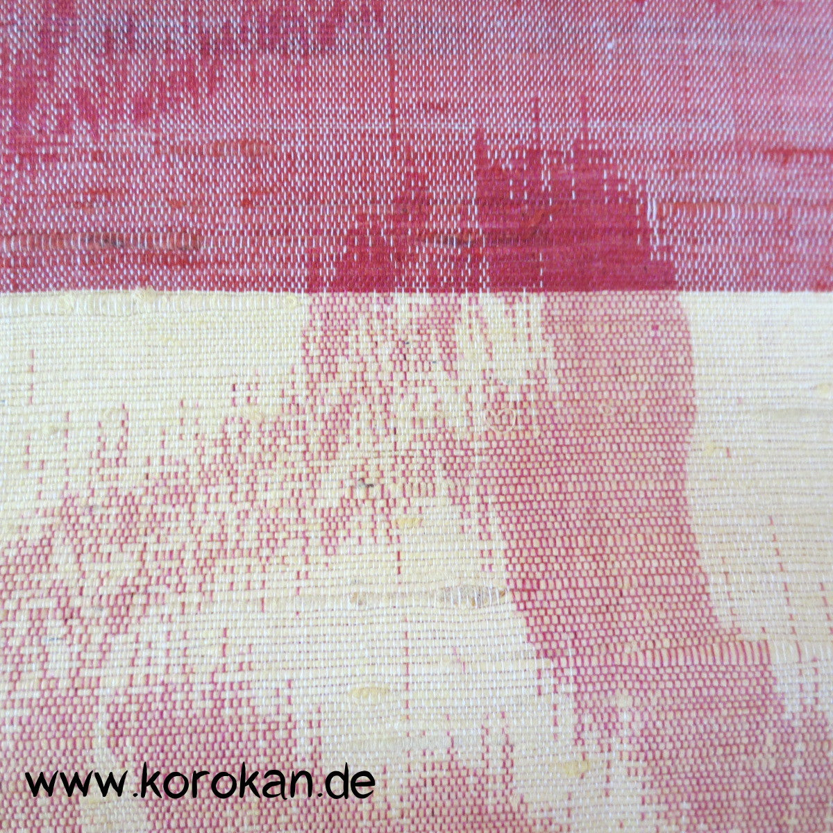 Kranichkreise auf Streifen Meisen Kimono Seide