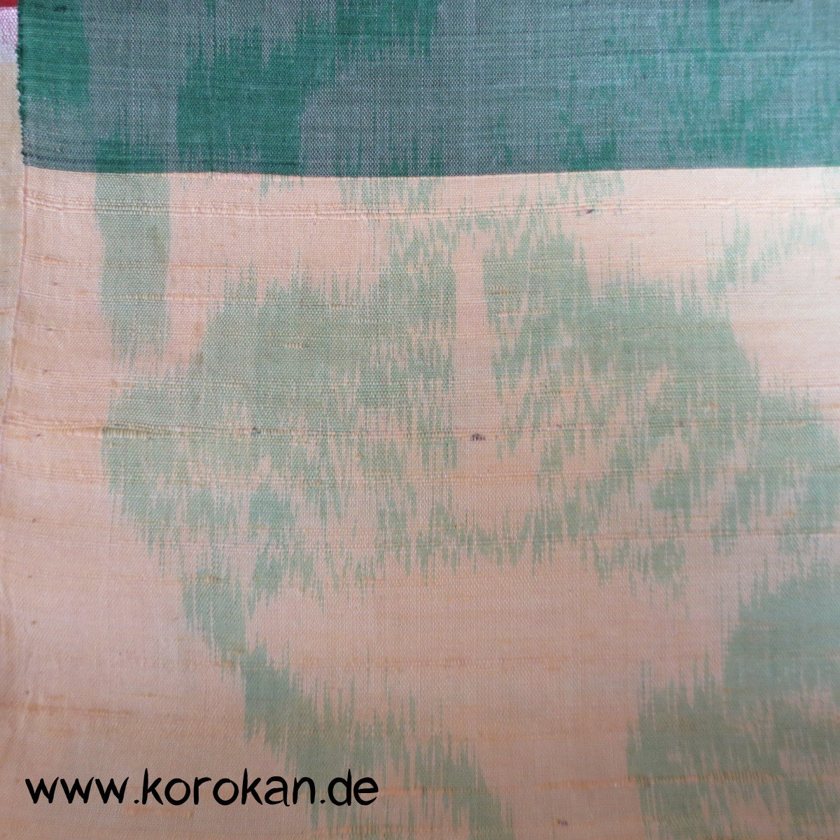 Kranichkreise auf Streifen Meisen Kimono Seide