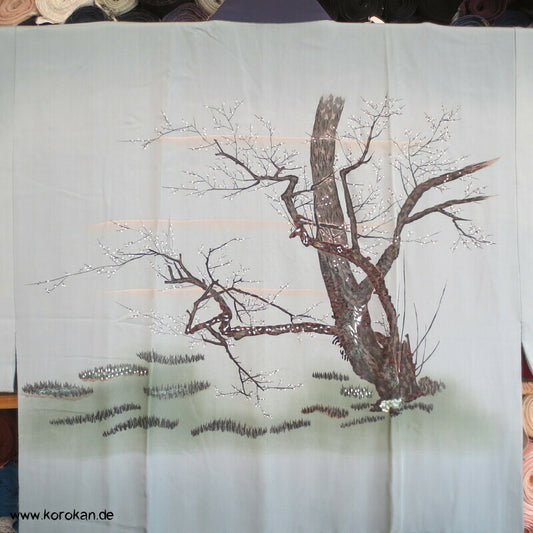 knorriger Baum Juban Unterkimono, Seide