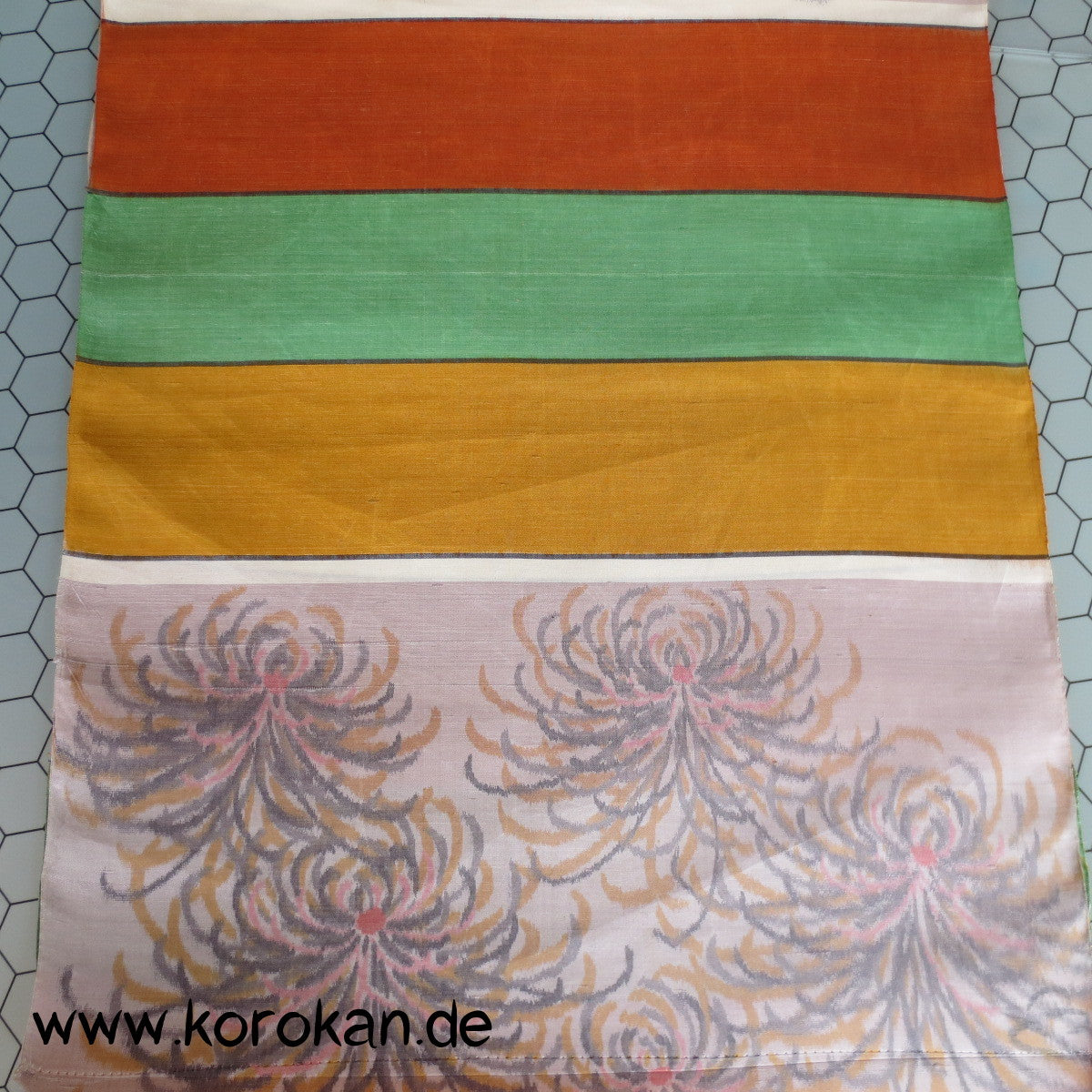 Rangiku Meisen Kimono Seide