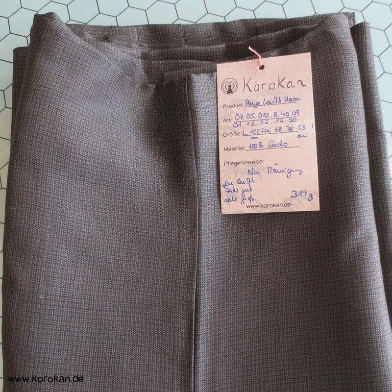 lange feinkarierte Haori Kimono Jacke