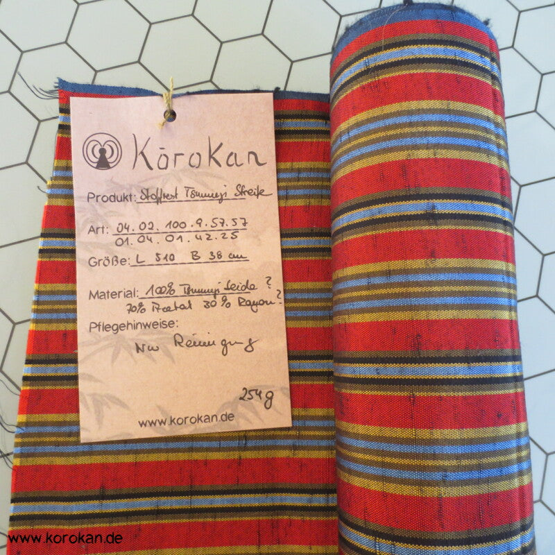 bunte Streifen für Haorijacke Stoffrest