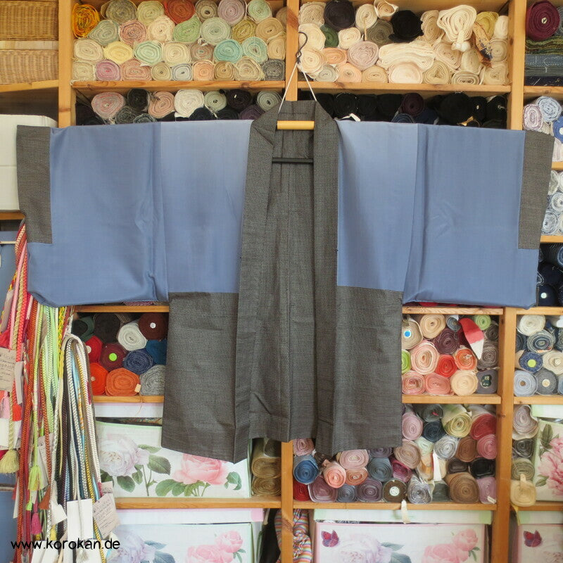 Fuji San Ansicht Futter Tsumugi Seiden Haori