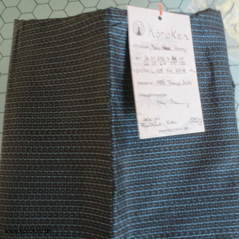 Vogelaugen Tsumugi Seiden Hitoe Kimono