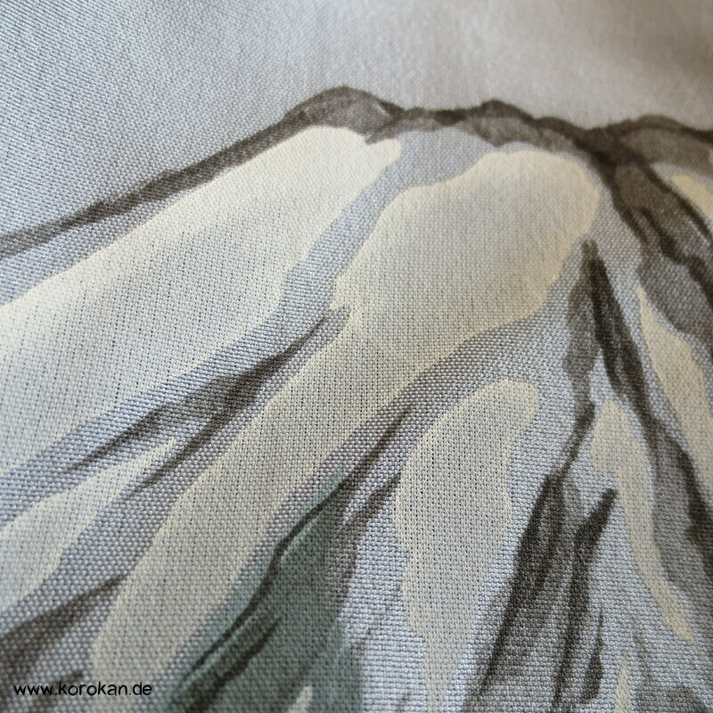 Fuji San Ansicht Futter Tsumugi Seiden Haori