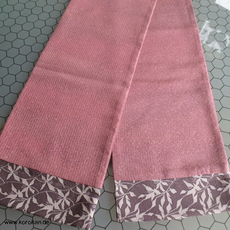 Patchwork Upcycling japanische Kimono Seiden Schal
