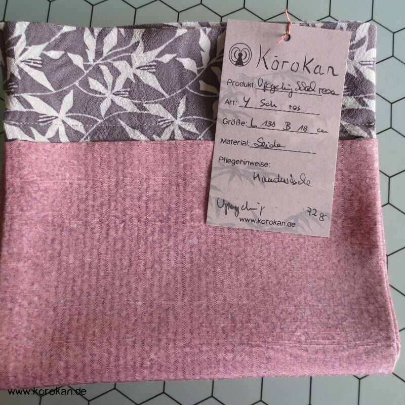 Patchwork Upcycling japanische Kimono Seiden Schal
