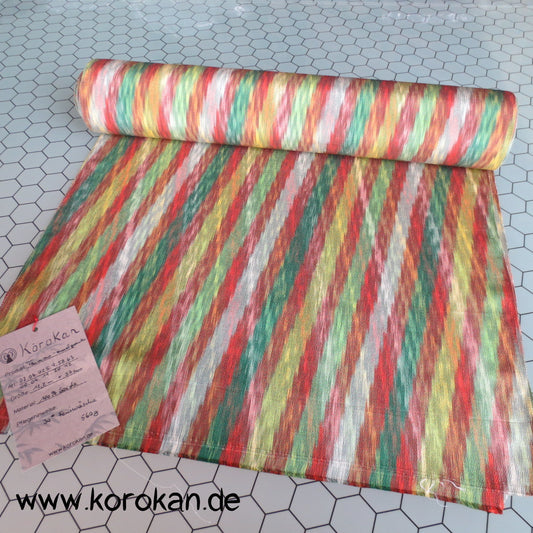 diagonale Kasuri Streifen körnige Kimono Seide