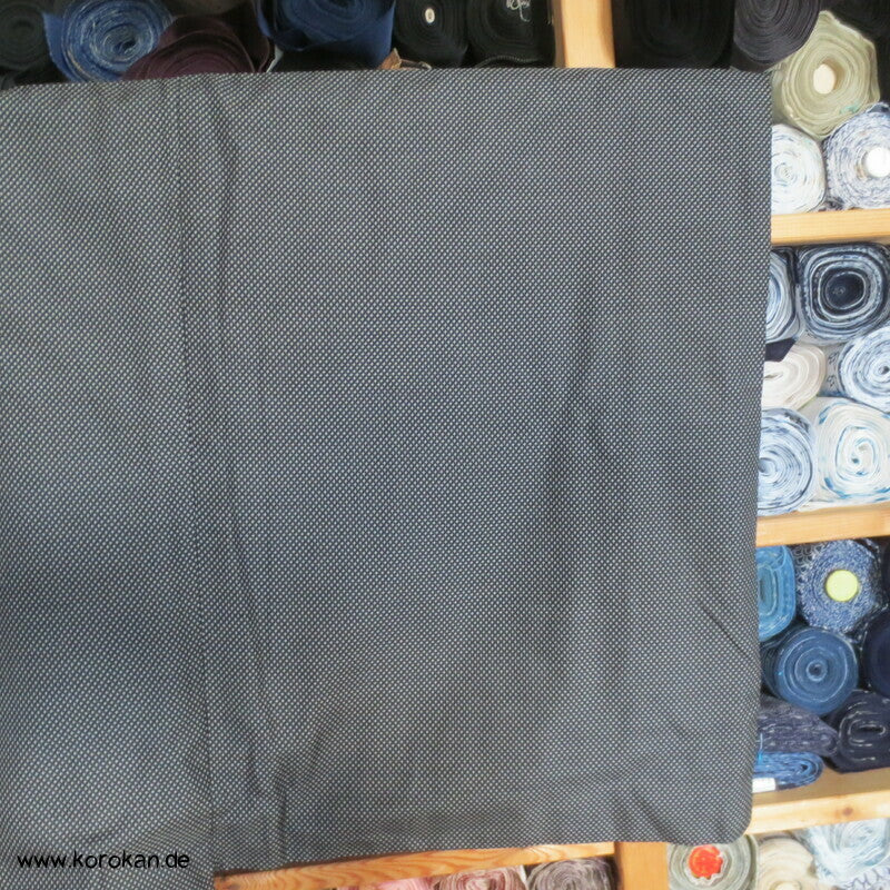 schwarz weiß Mini Karo Haori Jacke Tsumugi Seide