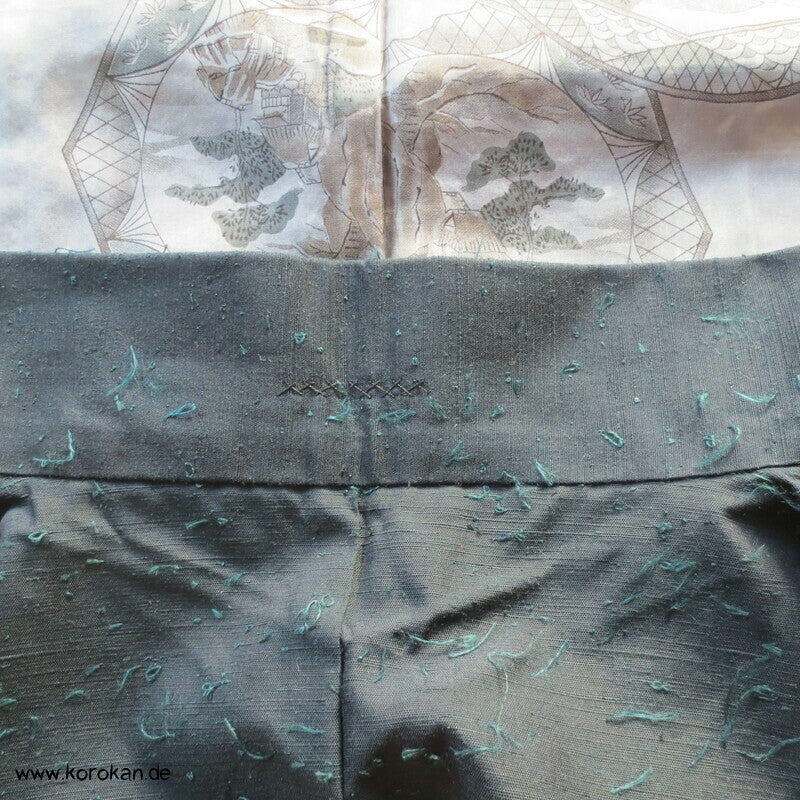 Fushi Tsumugi Seiden Haori Männer Kimono Jacke, Bildspiegelfutter