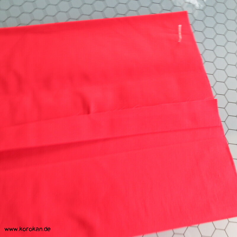 rotes Batist Baumwollfutter für Kimono aus Japan