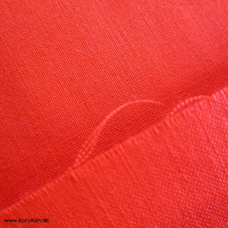 rotes Batist Baumwollfutter für Kimono aus Japan