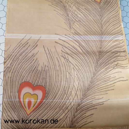 Pfauenfeder Meisen Kimono Seide
